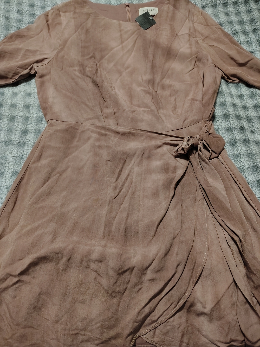Everly Dusty Rose Wrap Midi Dress